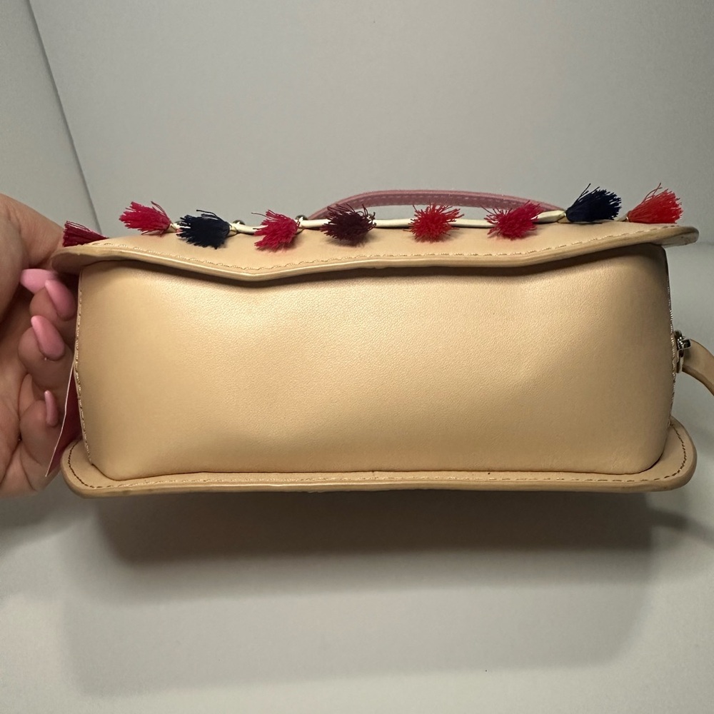 Kate Spade NWT Spice Things Up Camel Multicolor Leather Crossbody - Picture 9 of 16
